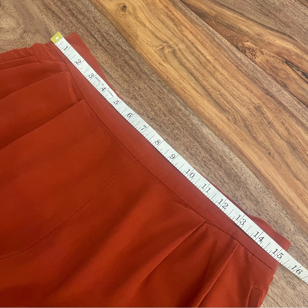 Eileen Fisher Wide Leg Crop Pants in Orange Pekoe - Picture 7 of 11